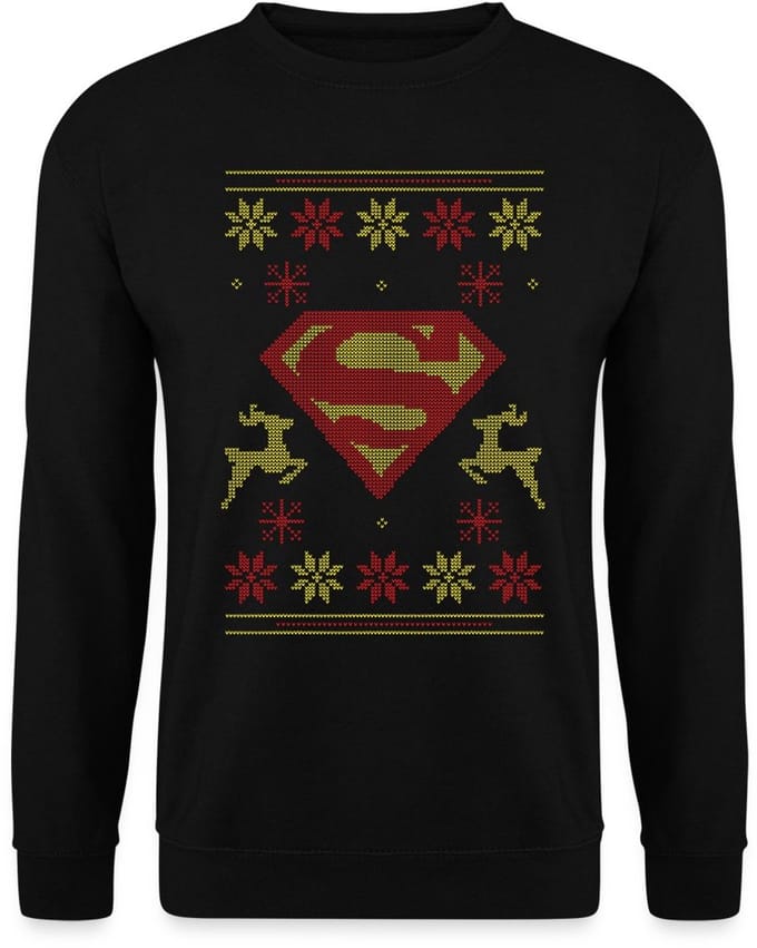 Superman Logo Lelijk Kerstmis Sweater Heren