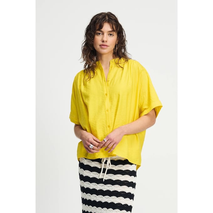 POM Amsterdam Blouse - Summer Yellow Größe: 34 | Blusen Outlet | Damen | Gelb