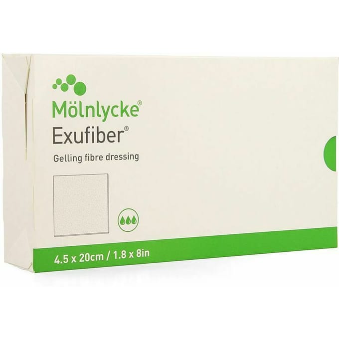 Exufiber Gel.fibre Dressing Ster Wiek 4,5x20 10