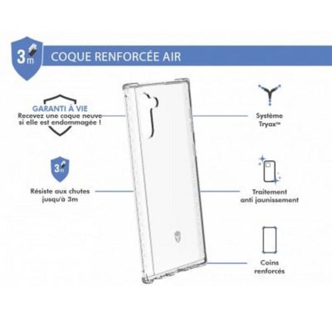 Force Case, Hoesje geschikt voor Samsung Galaxy Note 10 - AIR Versterkt, Transparant
