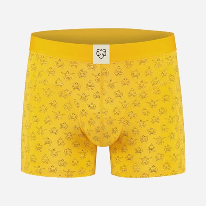 A-dam Boxershort Tinus kleur geel maat XXL
