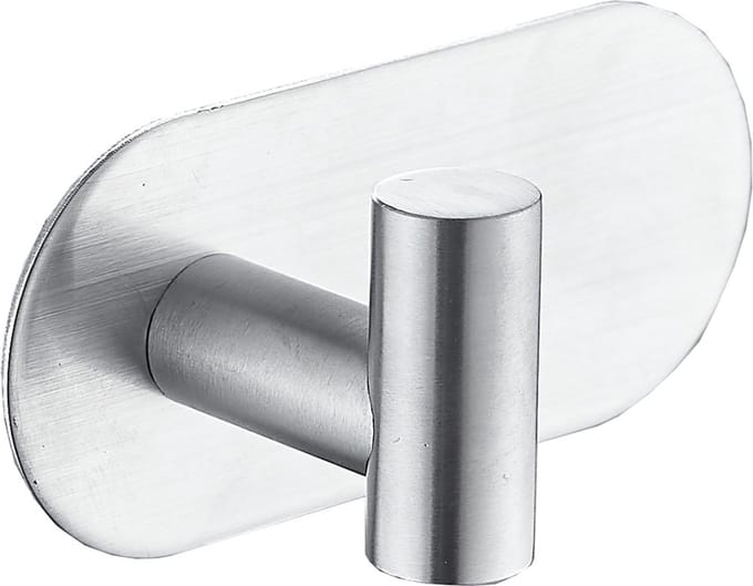 Mawialux handdoekhaak - 10x1,5x5cm - Geborsteld rvs - RVS - ACS4RVS1