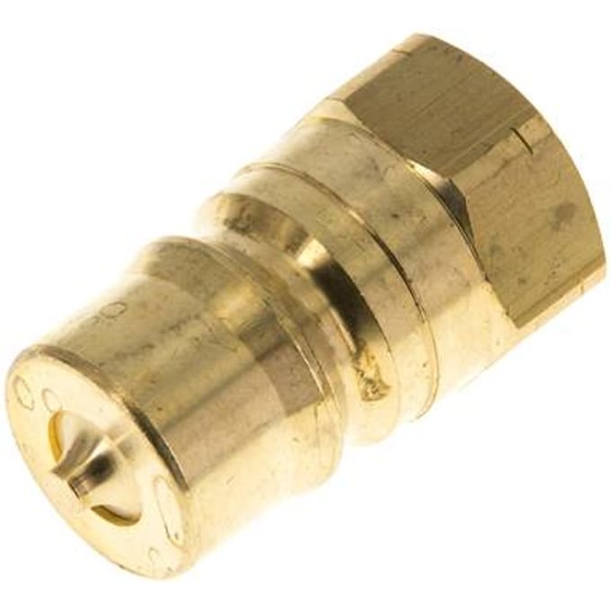 Messing DN 12.5 Hydraulische Koppeling Insteeknippel 1/2 inch NPT binnendraad ISO 7241-1 B D 23.5mm