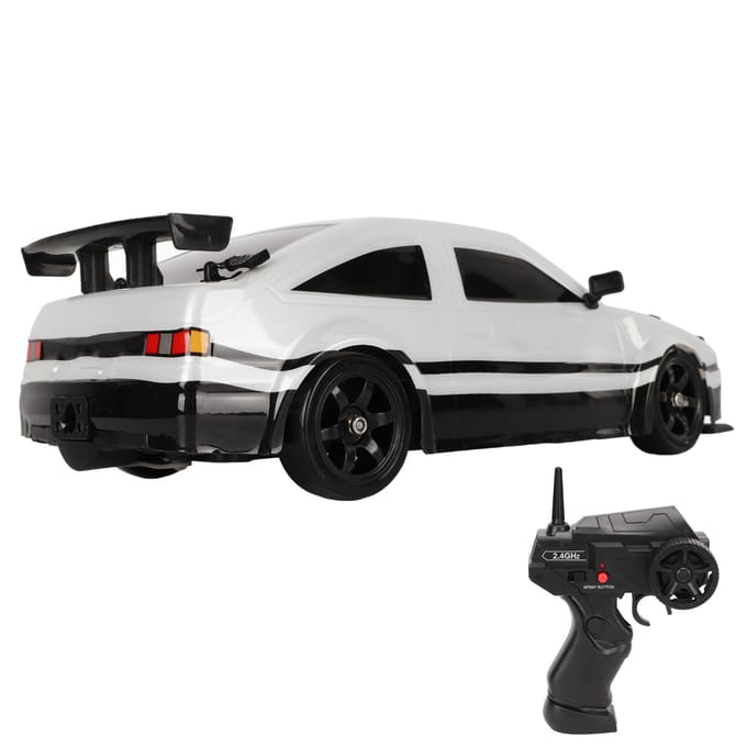 1/16 Afstandsbediening Auto Model 4 Wiel Aandrijving 2.4Ghz PVC Schaal Gesimuleerde RC Drift Auto met 2 Sets van gray