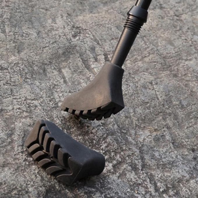 Go Go Gadget 1 Paar Zwarte Eindstoppen voor Nordic Walking Wandelstokken"