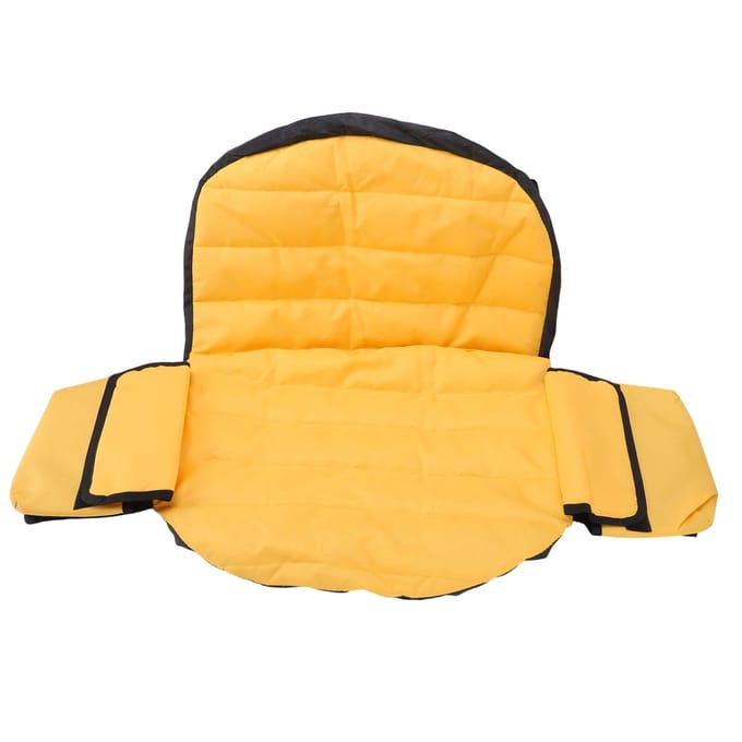 Housse de siège pour tondeuse à gazon Tissu Oxford Housse de siège de tracteur avec rangement Remplacement pour yellow