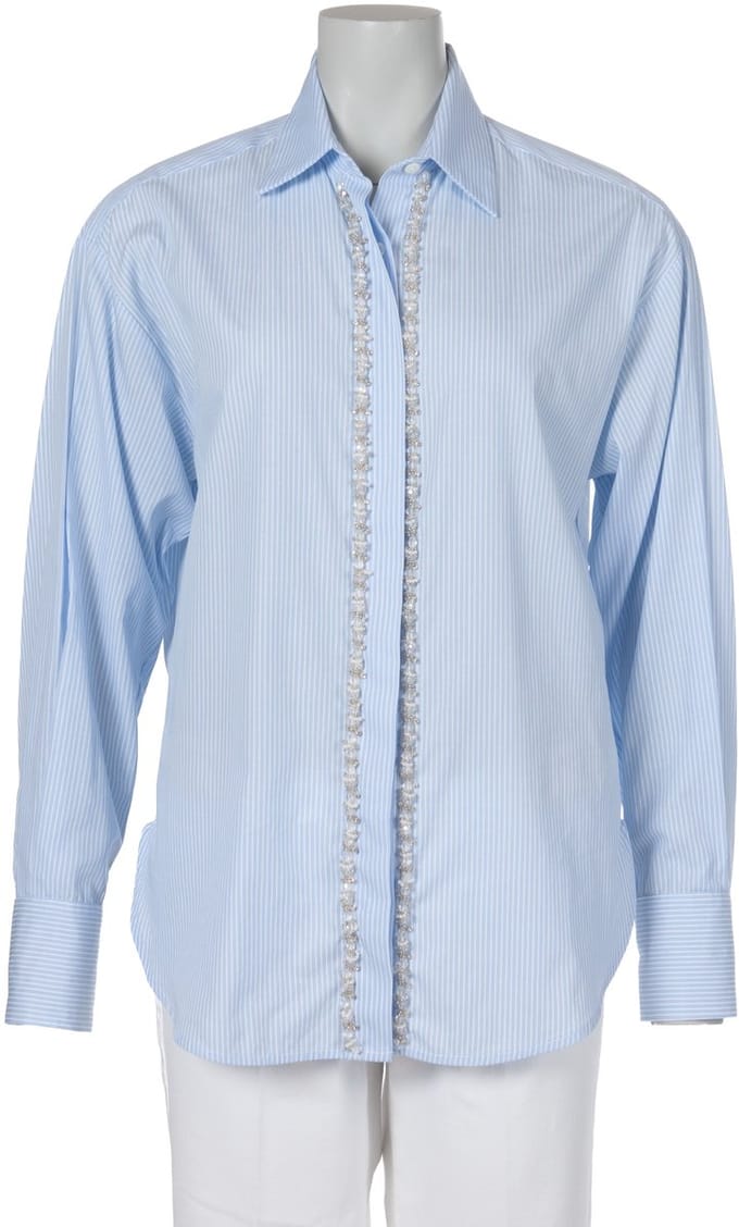 Ermanno Scervino - Blouse - Lichtblauw - M (38)