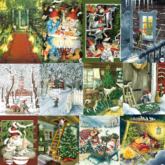 Kerstkaarten Inge Look  ( 12 stuks ) Uniek en mooi set Kerst 02