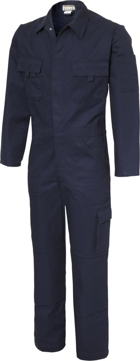KLM - Standaard Overall BASEL - katoen 100% - 320gr/m2 - Blauw (marine) maat 50 (M)