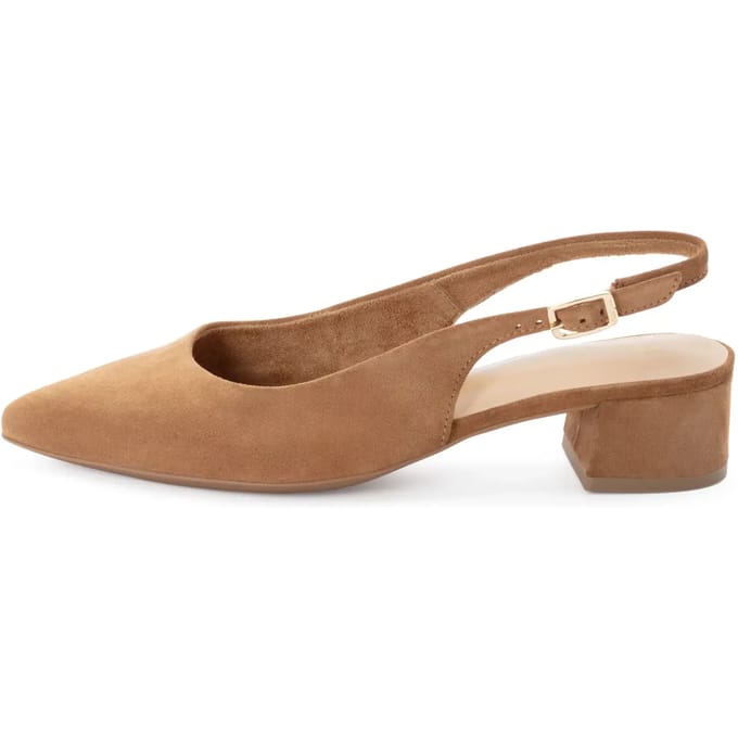 Tamaris Slingbacks cognac Suède - Maat 36
