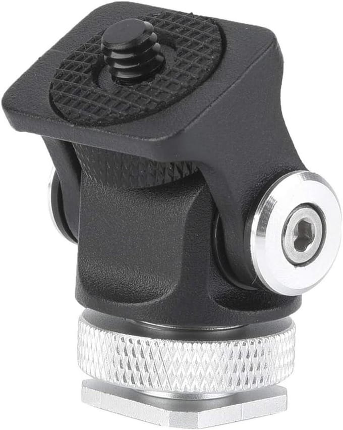 Camera Accessoire Houder - Microfoon Flitser - Apparatuur Bevestigen - Verstelbare Hoek - 4 x 3.2 x 2.2 cm