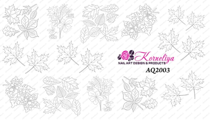 Korneliya Water Decal - Nail Wrap AQ 2003