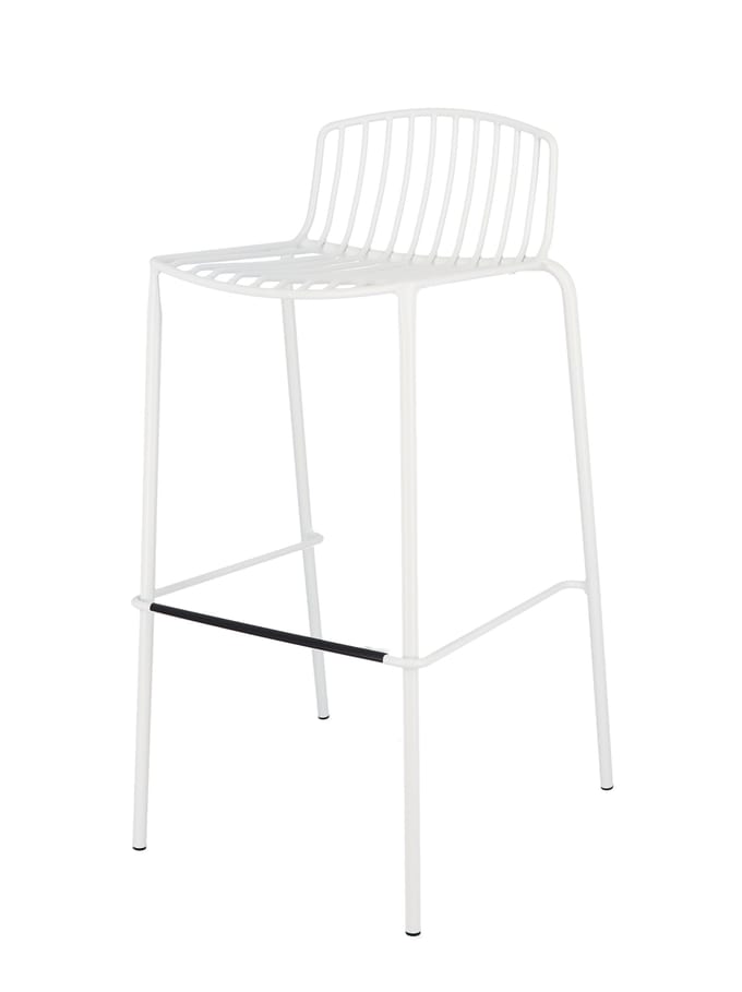 Jan Kurtz Mori barkruk - wit - Zithoogte 75 cm