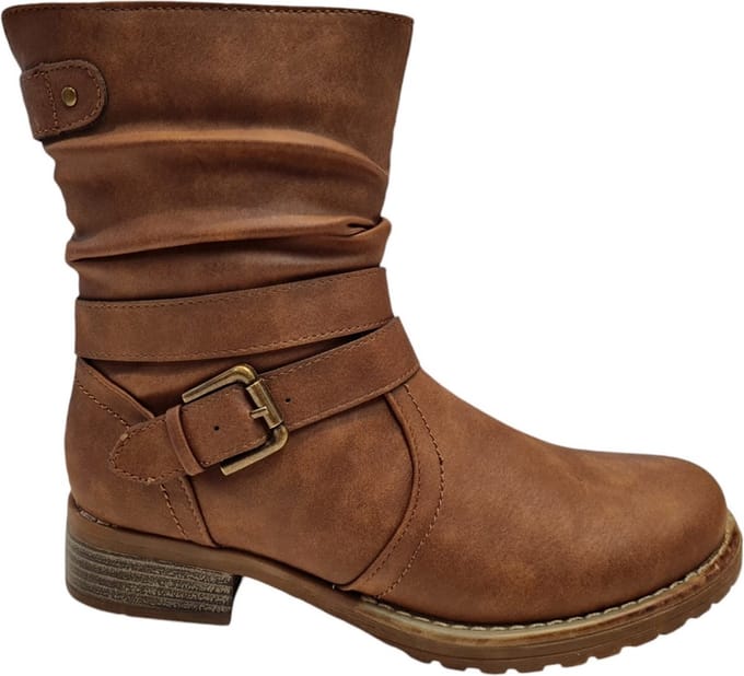 Bridge 24238013 Cognac Dames laarzen - Cognac - 39