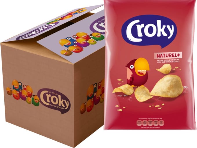 Croky - Naturel Chips - 20 Minizakjes