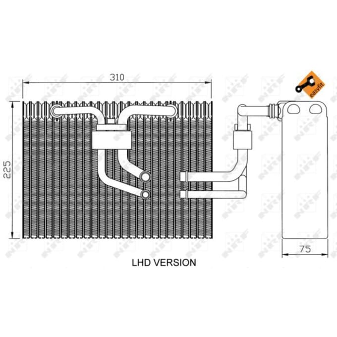 Verdamper, airconditioning NRF 36100