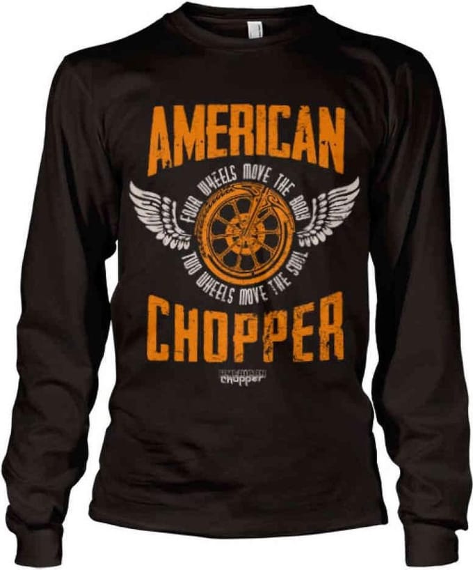 American Chopper Longsleeve shirt -L- Two Wheels Zwart