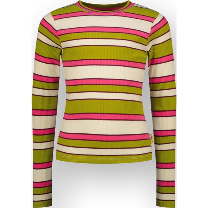 Meisjes T-shirt Icon stripe top