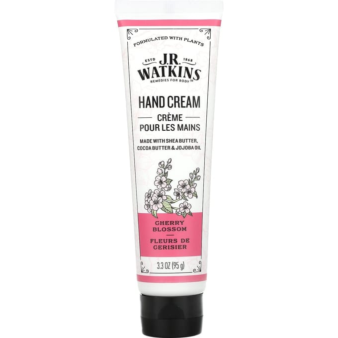 J R Watkins, Hand Cream, Cherry Blossom, 3.3 oz (95 g) white