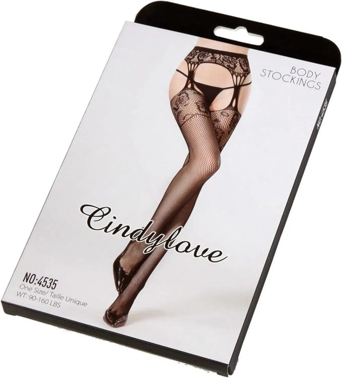 Cindylove - Jarretelkousen - No. 45350 - One Size - Zwart