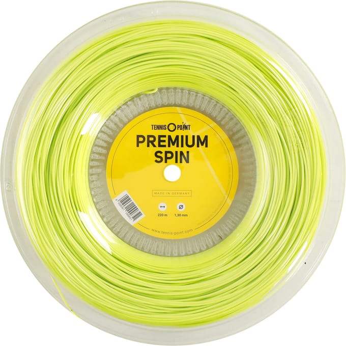 Tennis-Point Premium Spin Rol Snaren 220m-Limoen