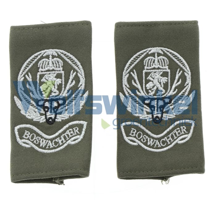 Nvvn epaulette logo + boswachter 2 stuks