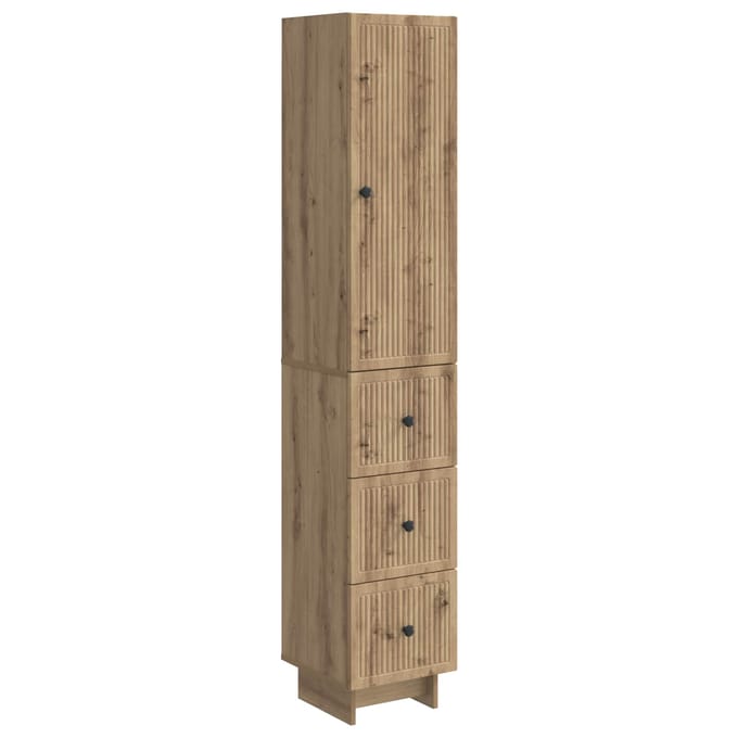 vidaXL - Kast - Set - 2 - st - Bewerkt - hout