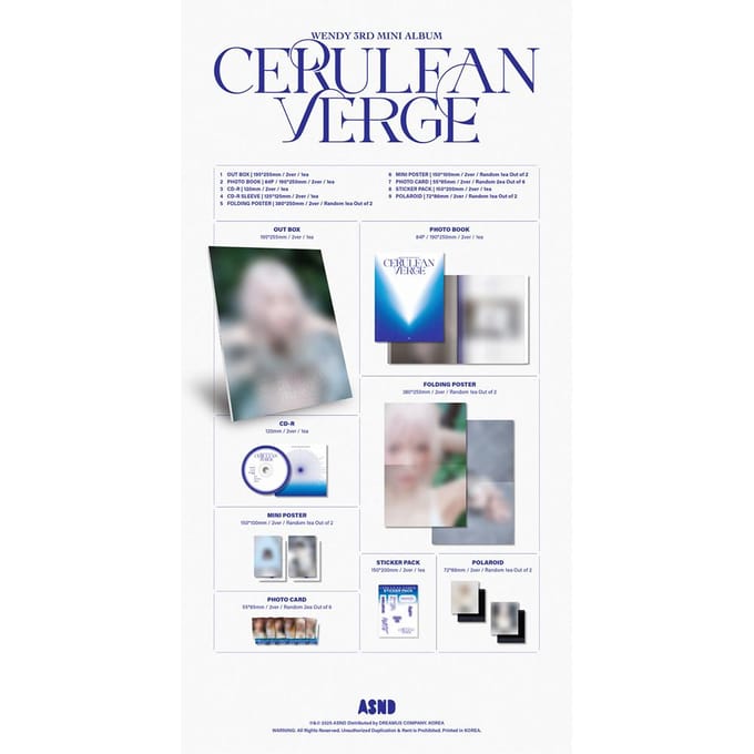 WENDY - Cerulean Verge (Livre photo Ver.) B