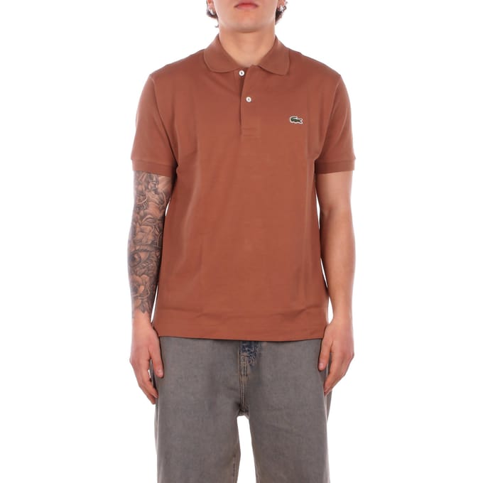 Lacoste Classic Fit polo - pecannoot bruin