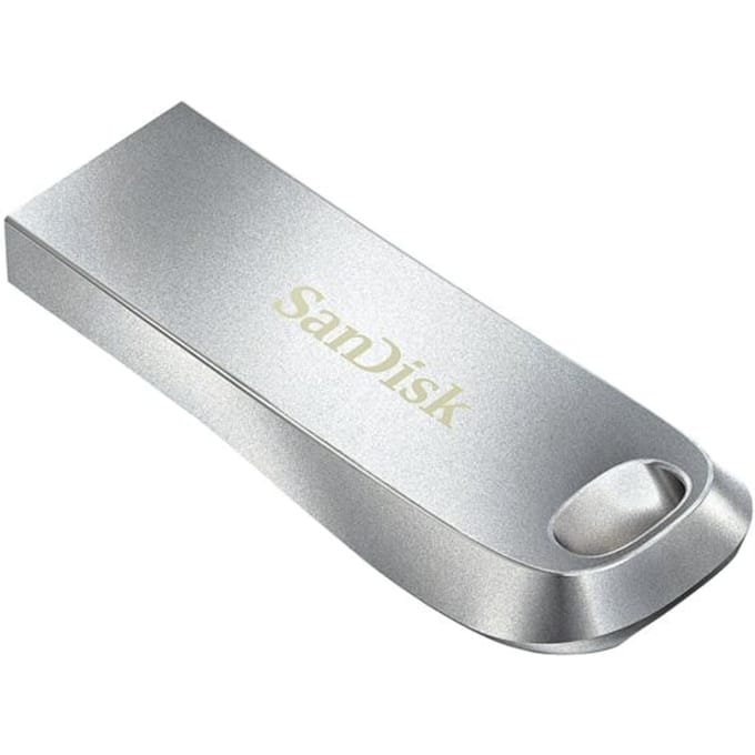 USB-stick SanDisk Ultra Luxe, USB 3.1, tot 150 MB/s, met wachtwoordbeveiliging, 64 GB opslagopslagcapaciteit, metaal