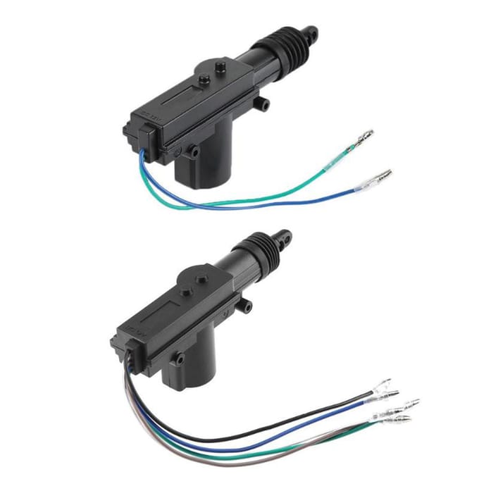 Universele auto-deurvergrendelingsactuatoren 12-volt motor 2 wire zwart
