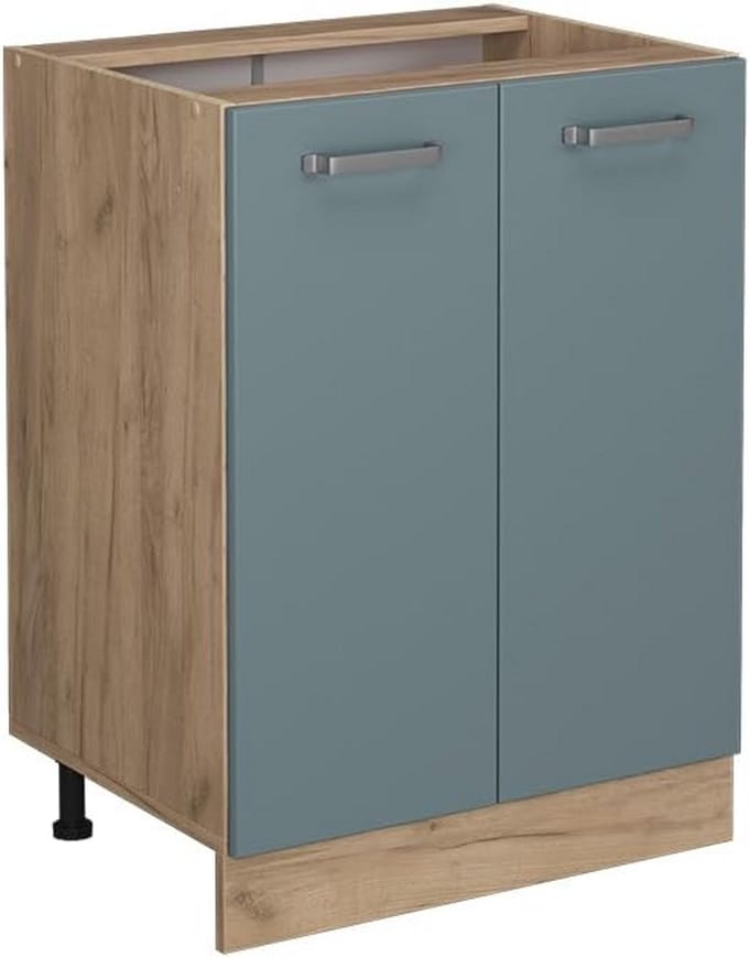 Keukenonderkast 60 cm Modulair Blauwgrijs - Flexibel Ophogen