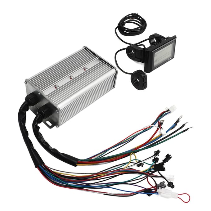 48V 60V 1500W Controller LCD-display Professionele Fiets Borstelloze Motor Controller Kit voor Elektrische gray
