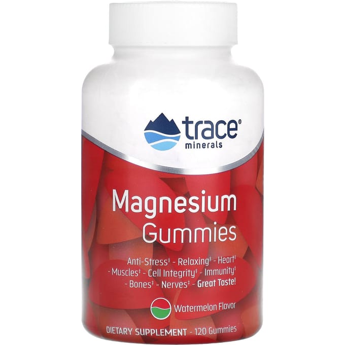 Trace, gommes de magnésium, saveur pastèque, 120 gommes