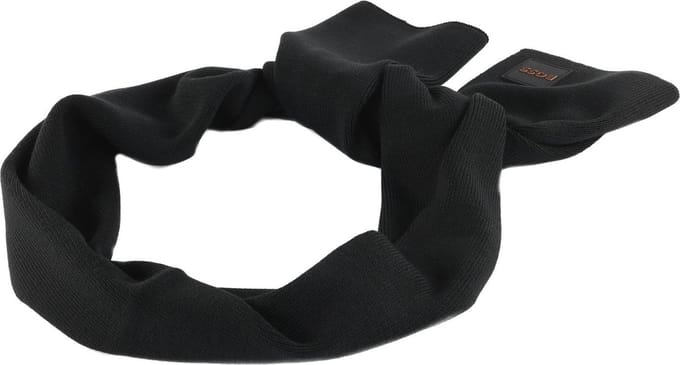 BOSS Sjaal Foxon Knitted Scarf Black Zwart