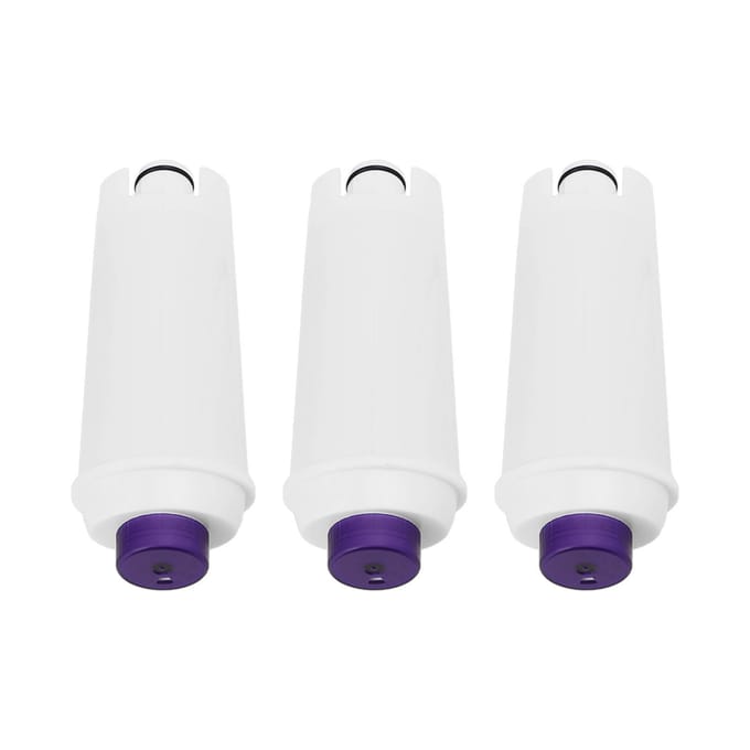3 stuks Koffiemachine Waterfilter Vervanging ABS voor DeLonghi DLSC002 Koffiezetapparaat white
