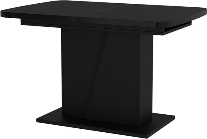 Vicco Eettafel Fenaro, Zwart, 120-160 x 80 cm uitschuifbaar