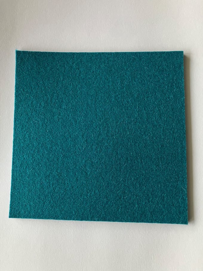 Daff Onderzetter - Vilt - Vierkant - 10 x 10 cm - Everglade - Groen