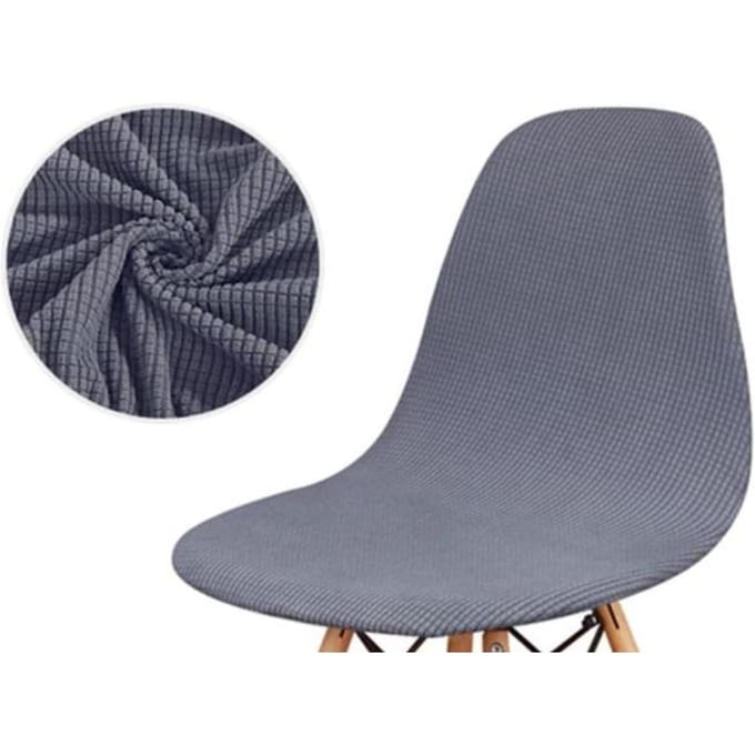 Hoes voor Scandinavische stoel - Dik jacquard, donkergrijs