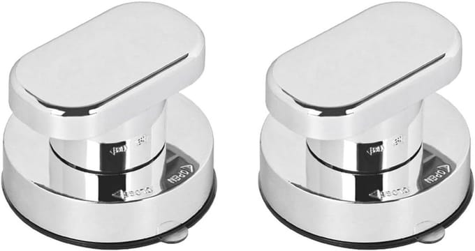 Allecta - Zuignap Handvat Glas Spiegel Deur Kast Koelkast Badkamer