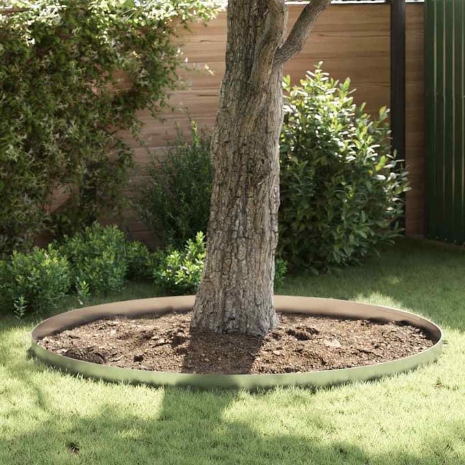 vidaXL - Grasafscherming - 450 - x - 15 - cm - Gegevens - staal - Zilver