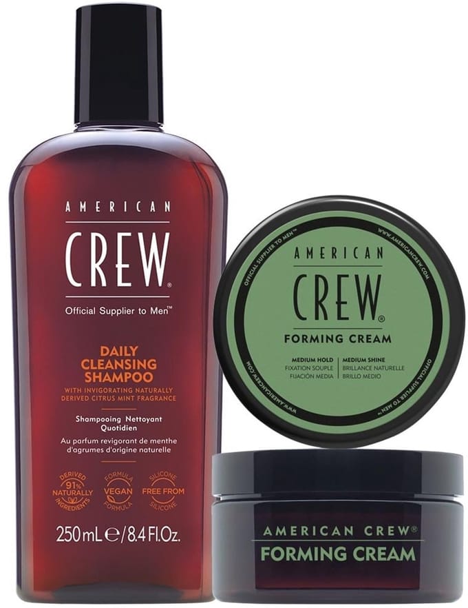 American Crew - Daily Cleansing Shampoo & Forming Cream Set - 250ml+85g