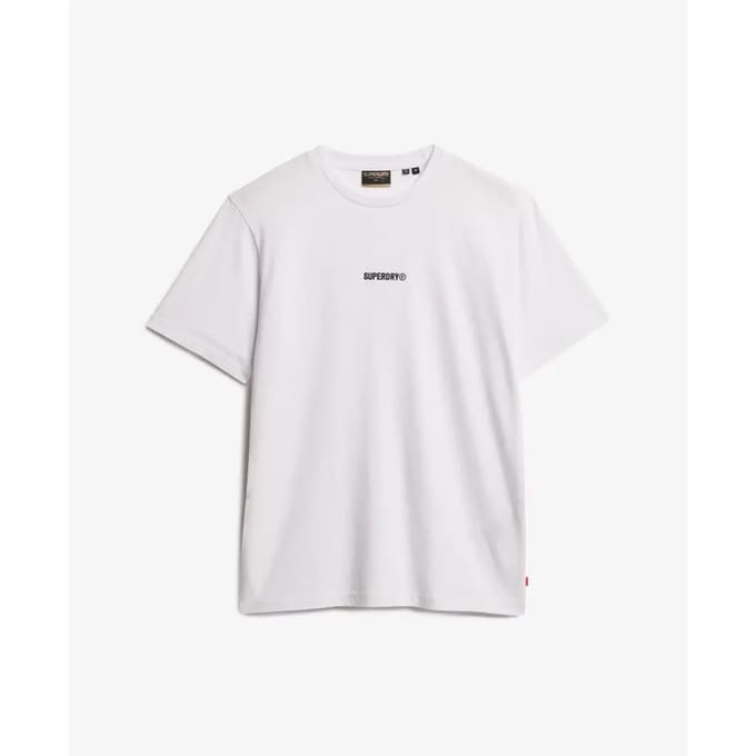 Superdry Micro Logo T-shirt Met Korte Mouwen Wit M Man