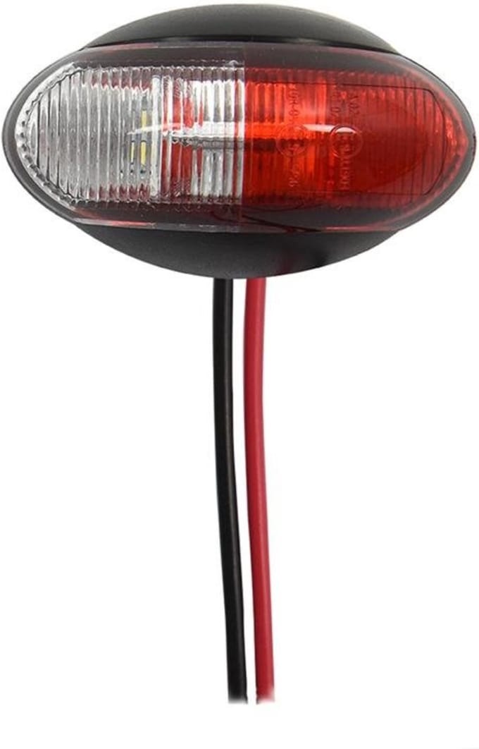 ProPlus Breedtelicht - LED - Waterdicht - 10-30 Volt - Rood en Wit - 60 x 34 mm