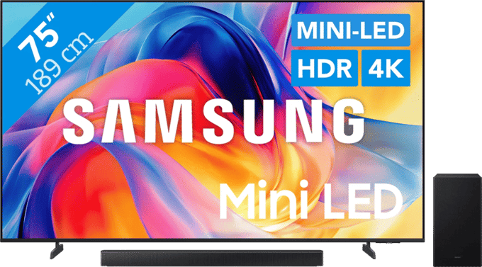 Samsung Mini-led 75" M73H (2026) + Samsung HW-B66CF (2025)