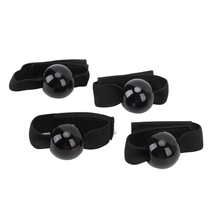 4 stuks volleybaluitrusting voor het aanleren van de juiste handplaatsing, waardoor overmatig handcontact wordt voorkomen black