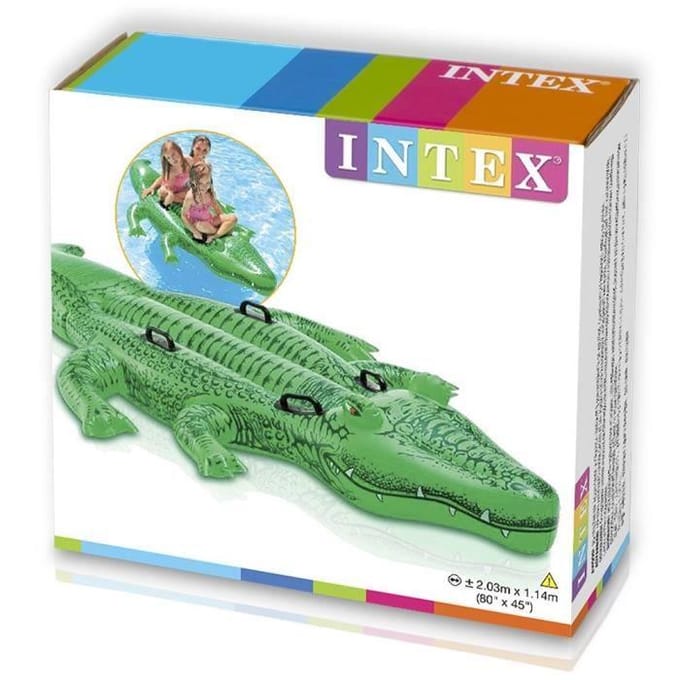 Grote krokodilrijboei voor kinderen Intex