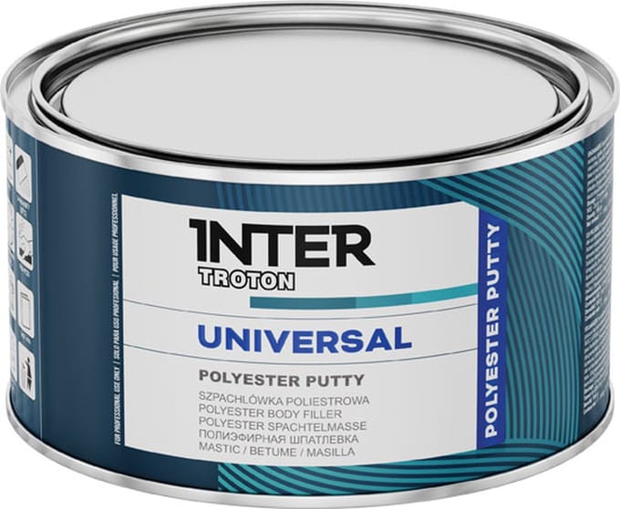 INTER TROTON Universele polyester plamuur | Hoge kwaliteit | Autoschadeherstel | 1,9 KG