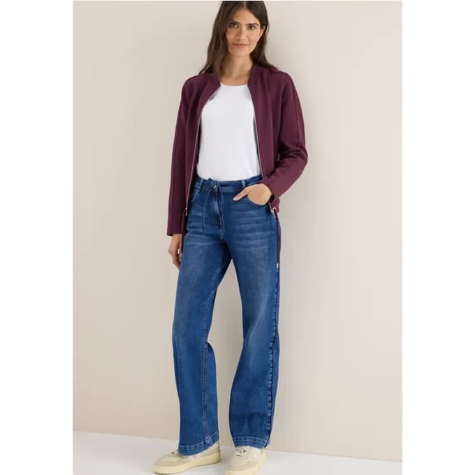 Jeans met gallonstrepen