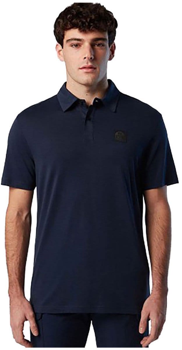 North Sails 692404 Korte Mouw Poloshirt Blauw XL Man